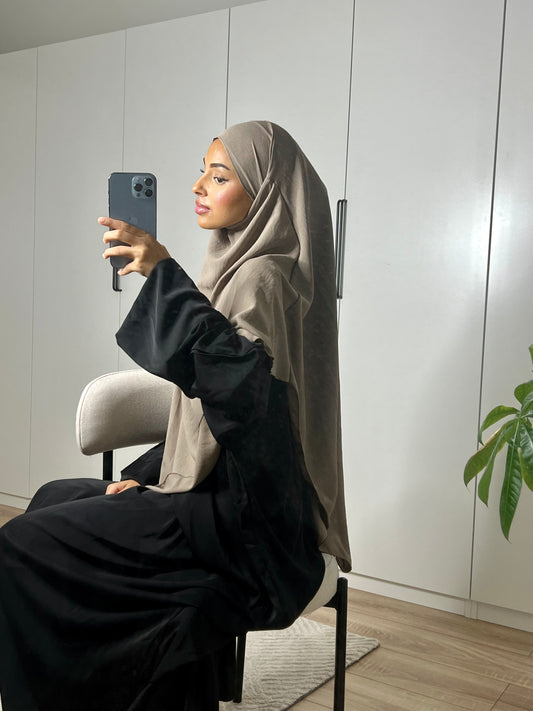 Khimar taupe