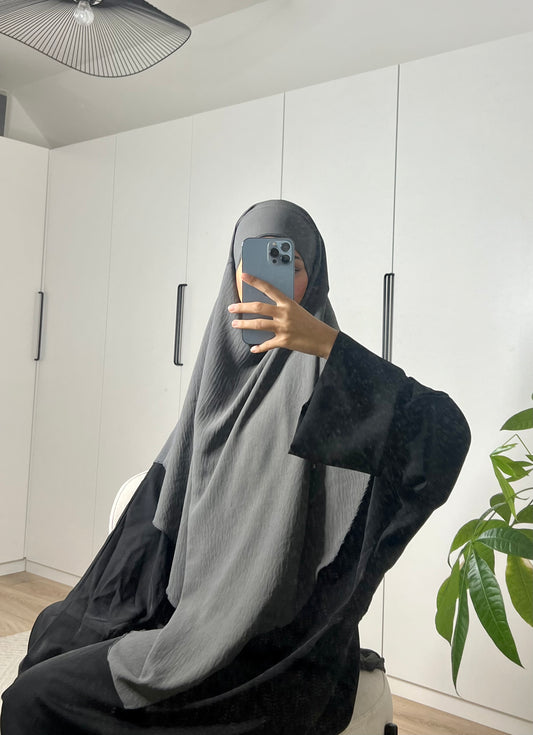 Khimar gris foncée